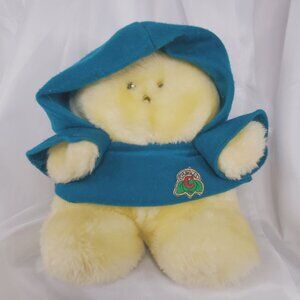 Chubbles Plush Toy Blue Hoodie 1980s Vintage Collectible Motion Activation Works